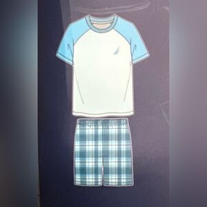 Nautica Blue and White Pajama Set